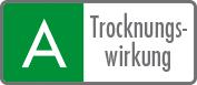 Trocknungswirkung