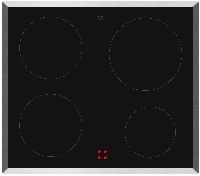 V-ZUG CookTop V400 E604 Chromstahl-Rahmen_1