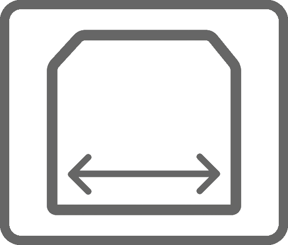 46 cm breiter Innenraum