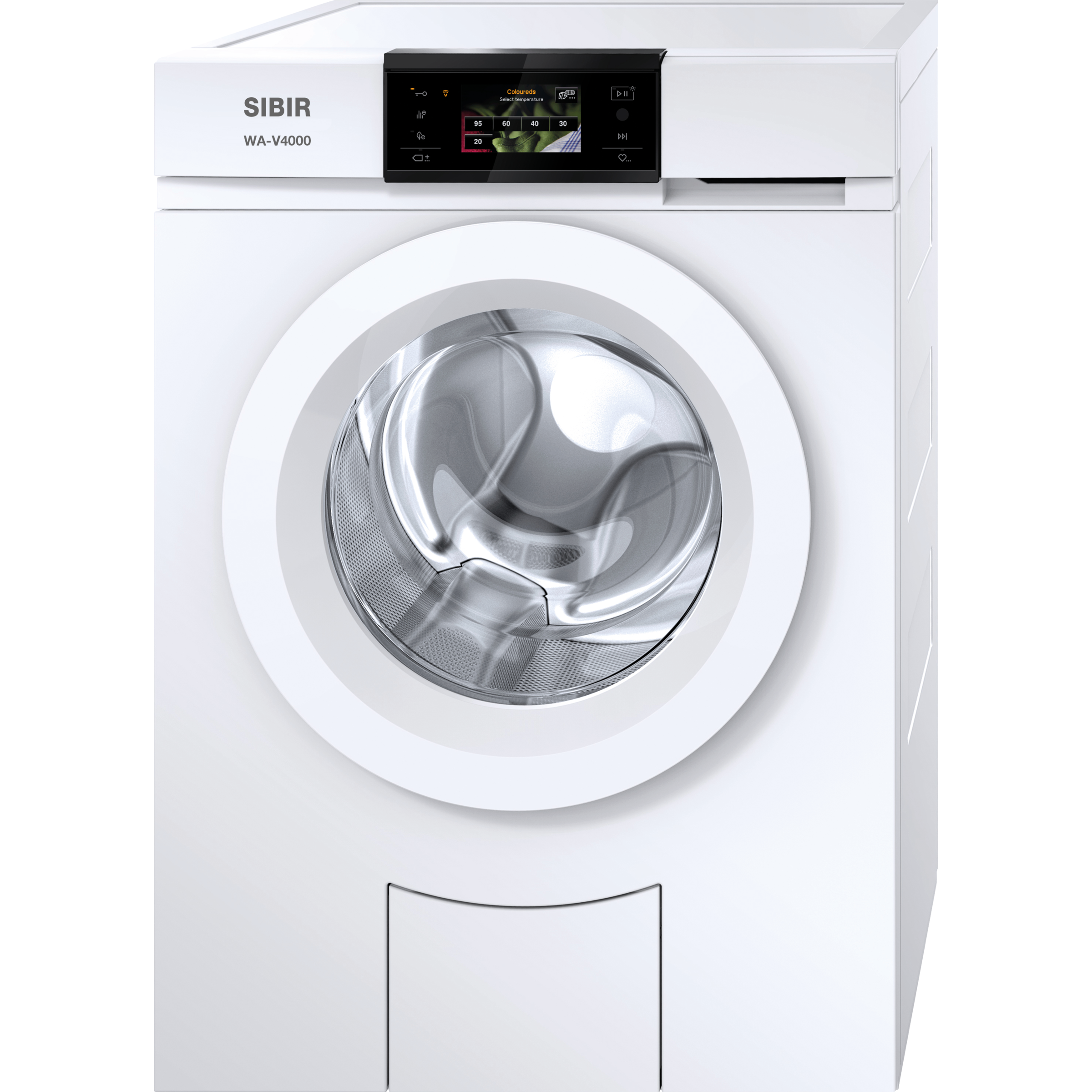 SIBIR WA-V4000 11042 links 1-8 kg Swiss Waschmaschine Einfamilienhaus