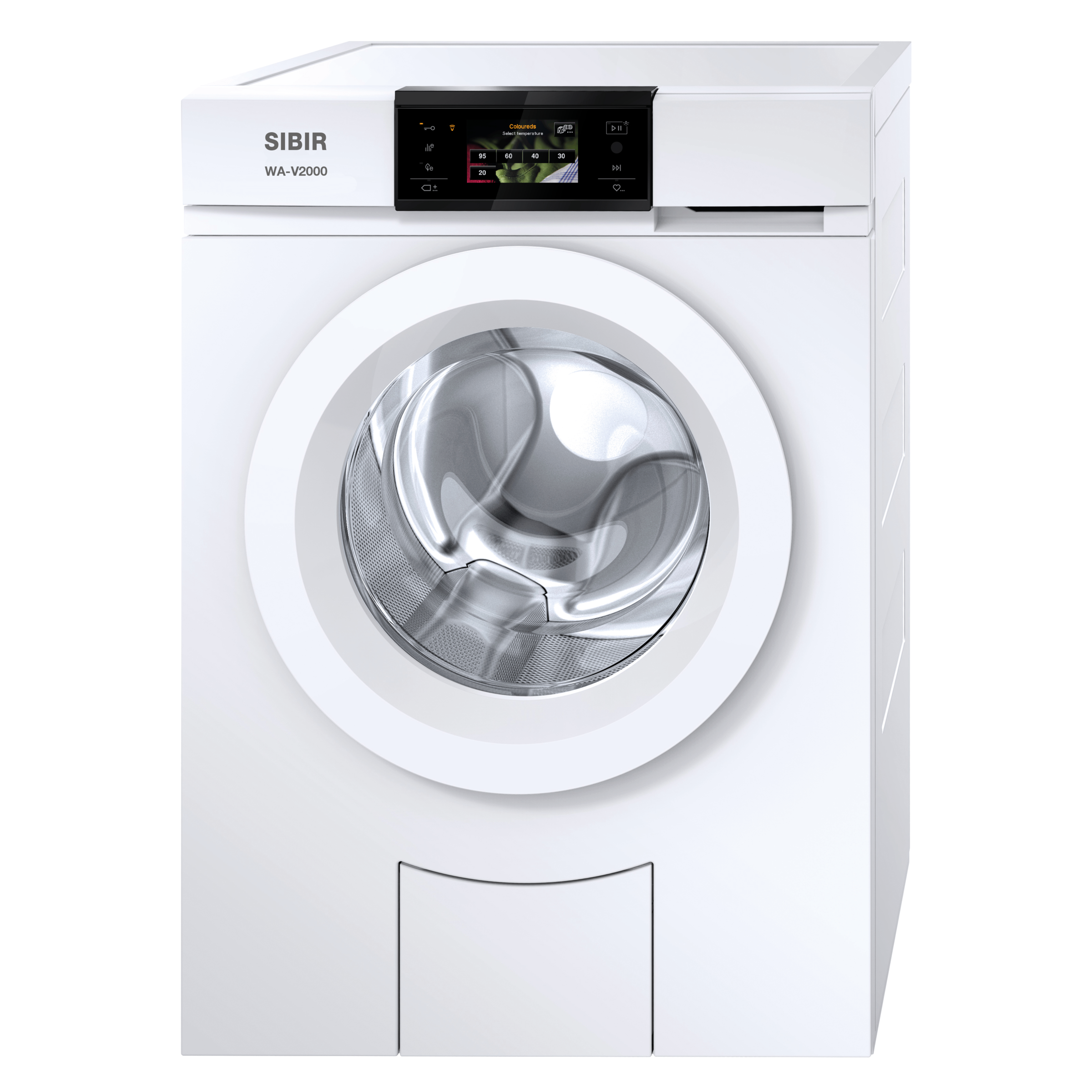 SIBIR WA-V2000 11041 links 1-8 kg Swiss Waschmaschine Einfamilienhaus