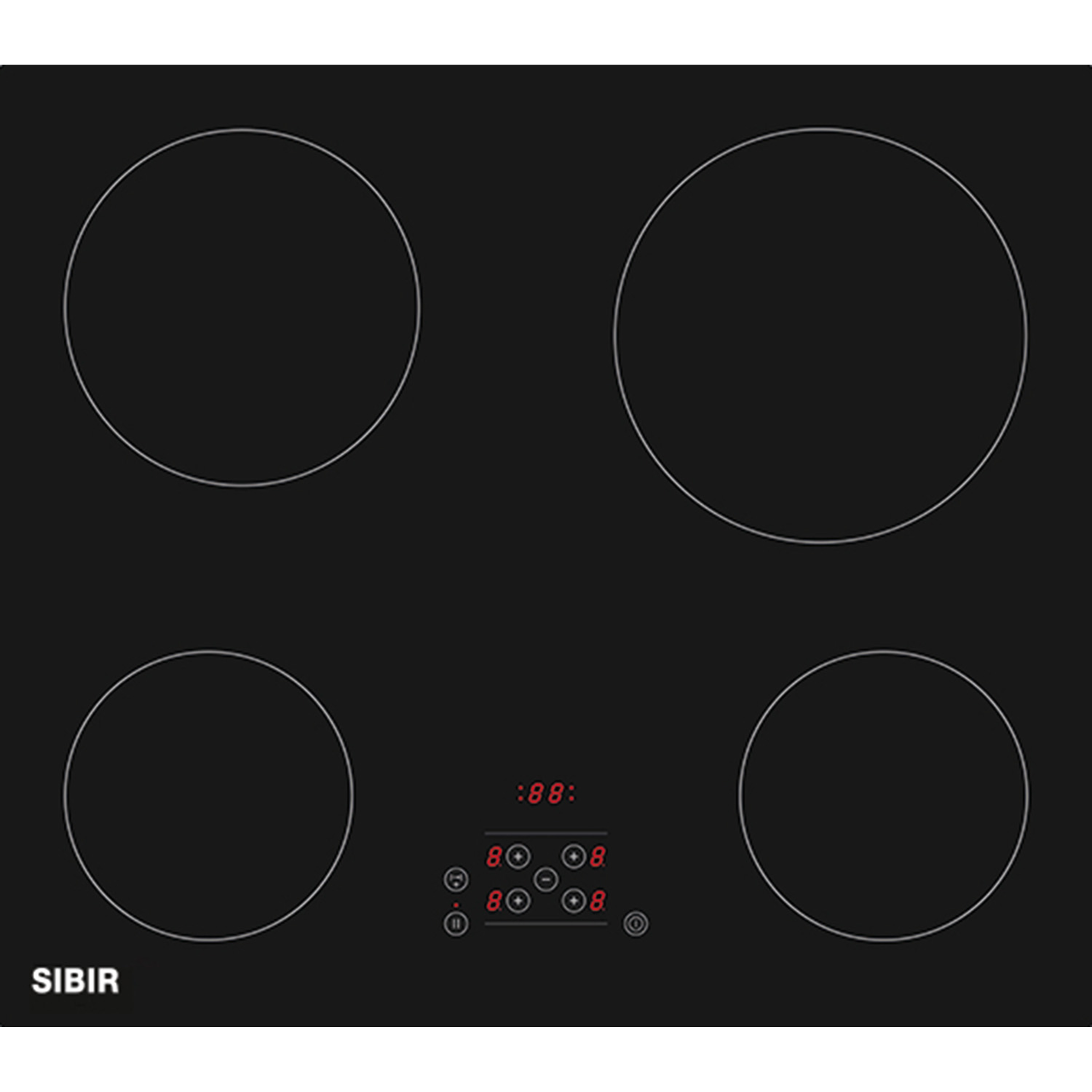 SIBIR GK 4330 FT BlackDesign Toptronic Glass ceramic hob