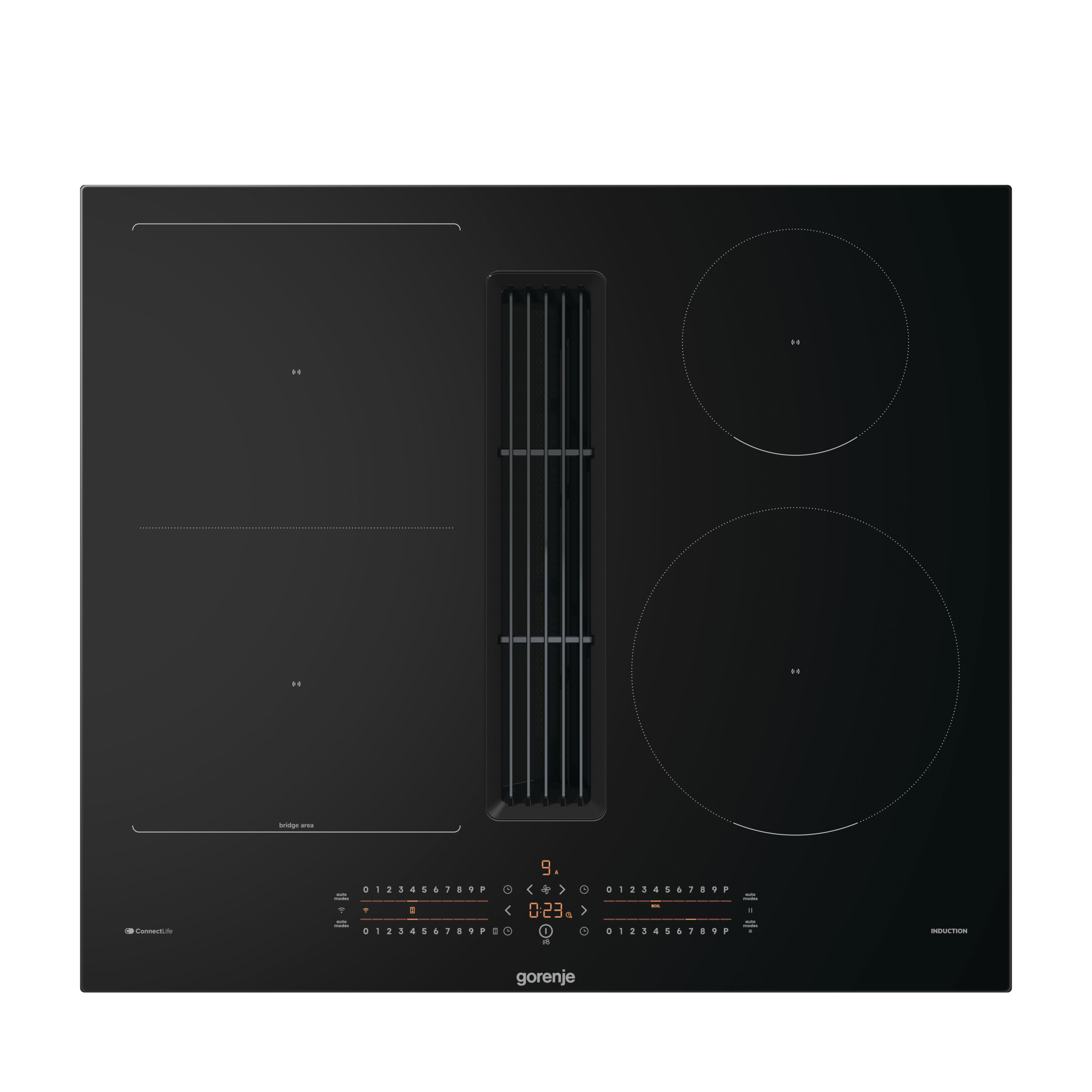 GORENJE GEH6432BSCWF Induktions-Kochfeld mit integrierten Dunstabzug