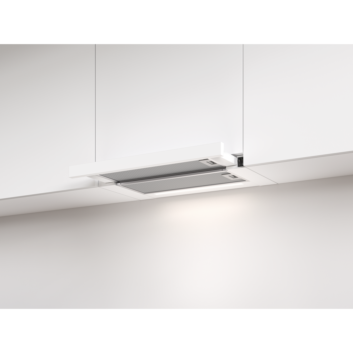 V-ZUG Hotte d’aspiration AiroClearEncastrable V200 F60, Norme largeur: 60 cm, Blanc, Classe d’efficacité énergétique: A++, Evacuation d'air, Recyclage d'air, Position du tiroir